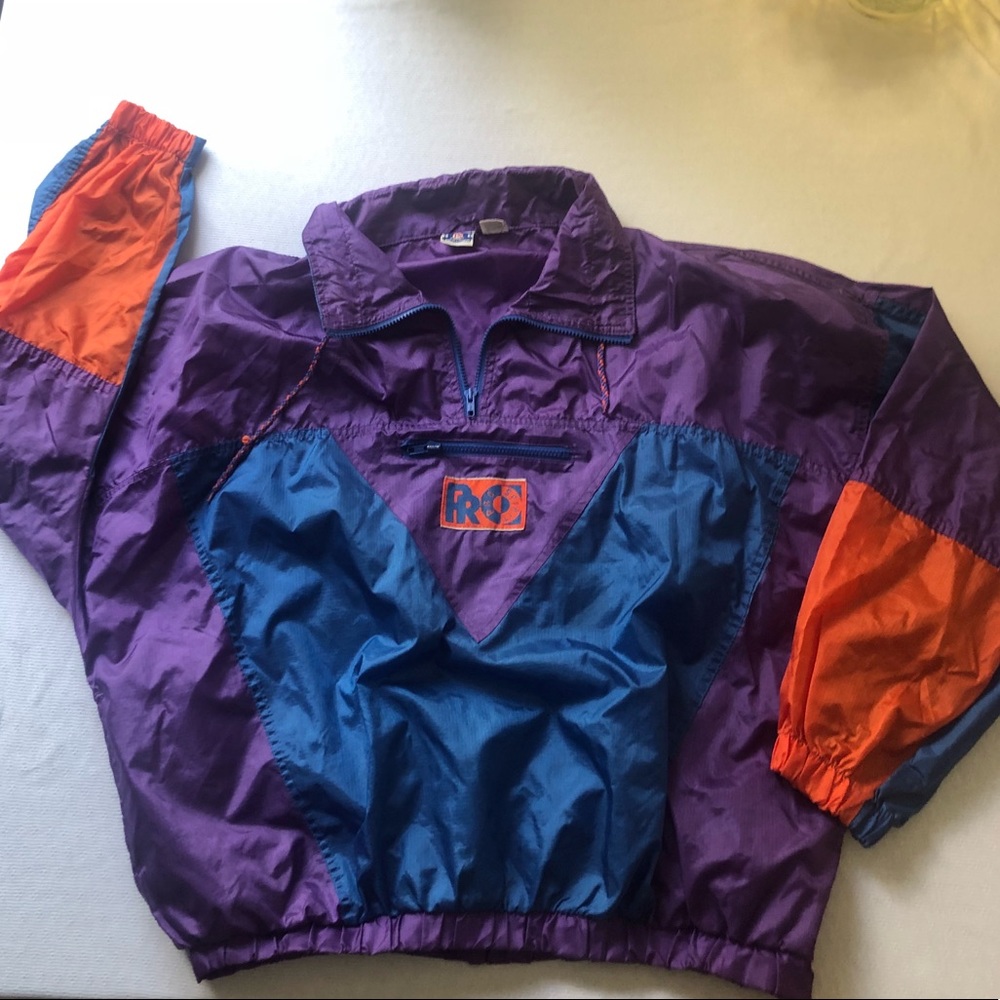 Colorful 80s 90s Vintage windbreaker
